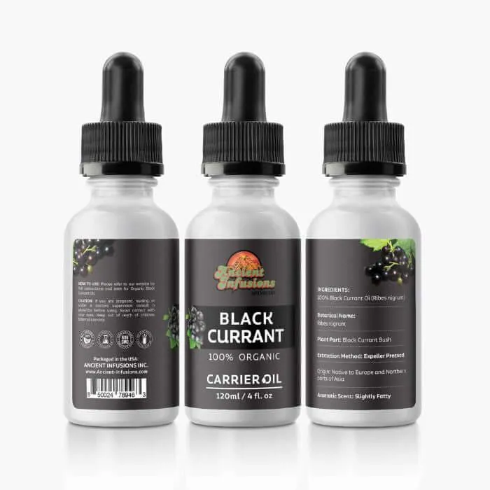 100% Pure Black Currant Seed Carrier Oil | Skin & Hair Benefits