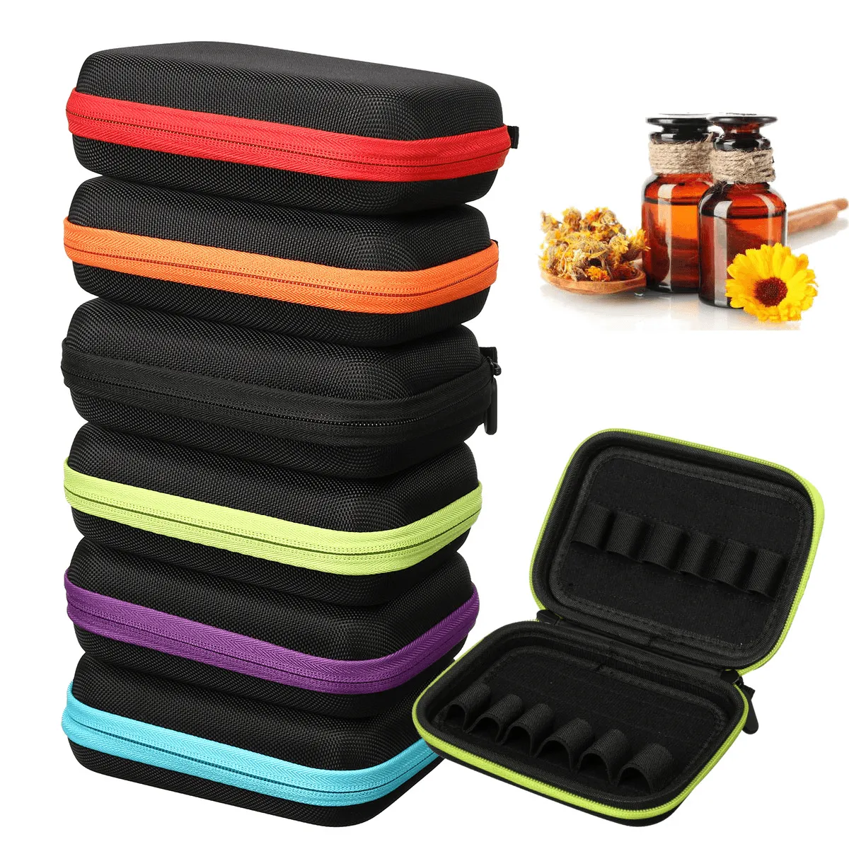 12 Bottle 10Ml Essential Oils Storage Holder Carrying Bags Travel Bag