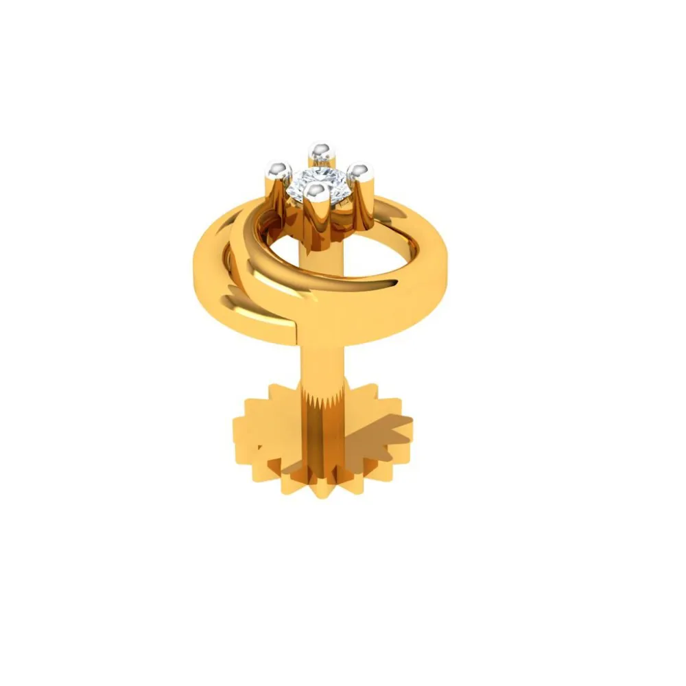 14KT Gold Nose Stud For Festive Occasion Ahead