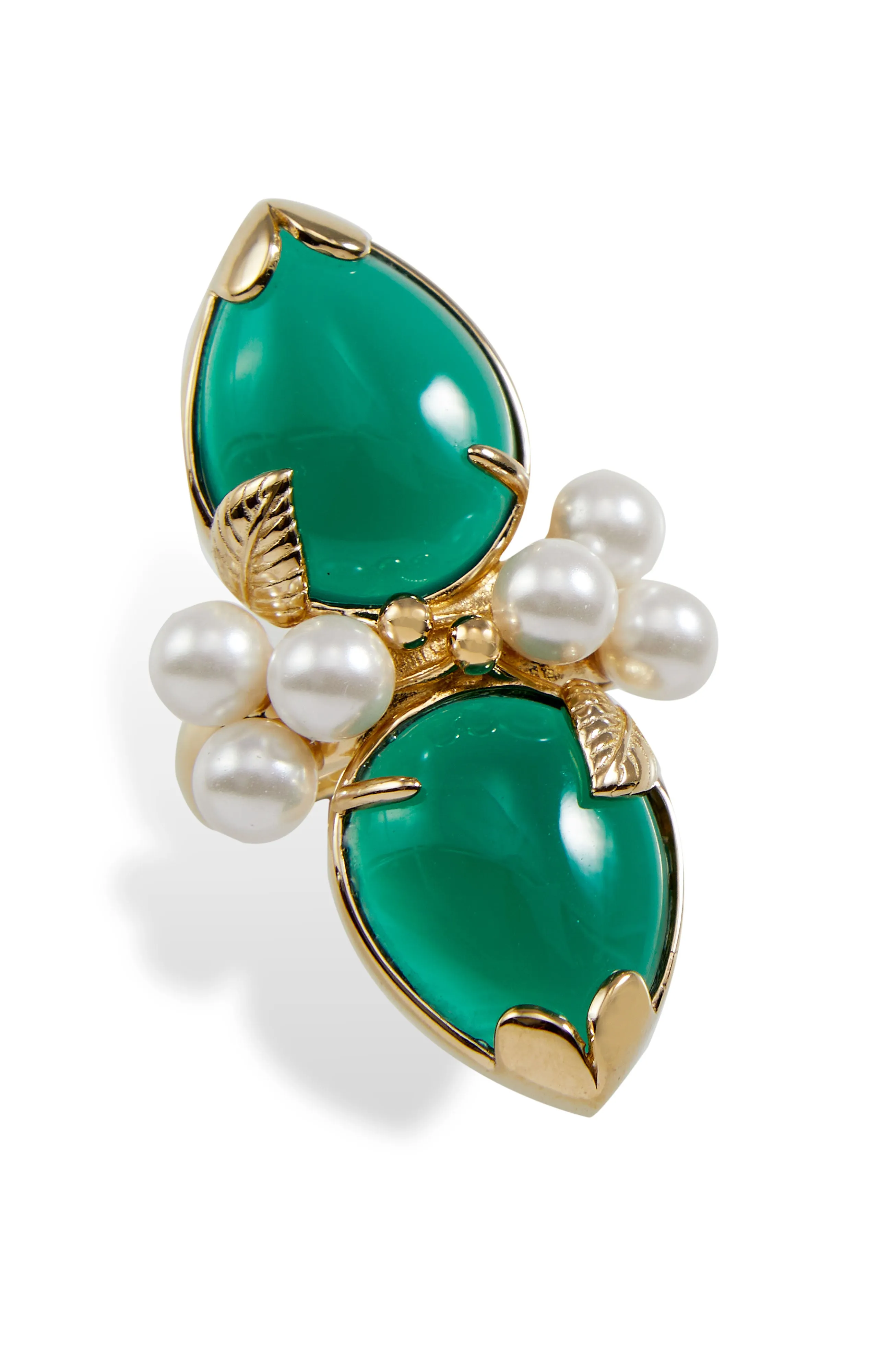 18K GOLD Vermeil Cluster Ring