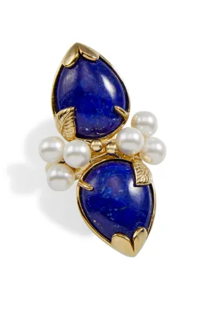 18K GOLD Vermeil Cluster Ring