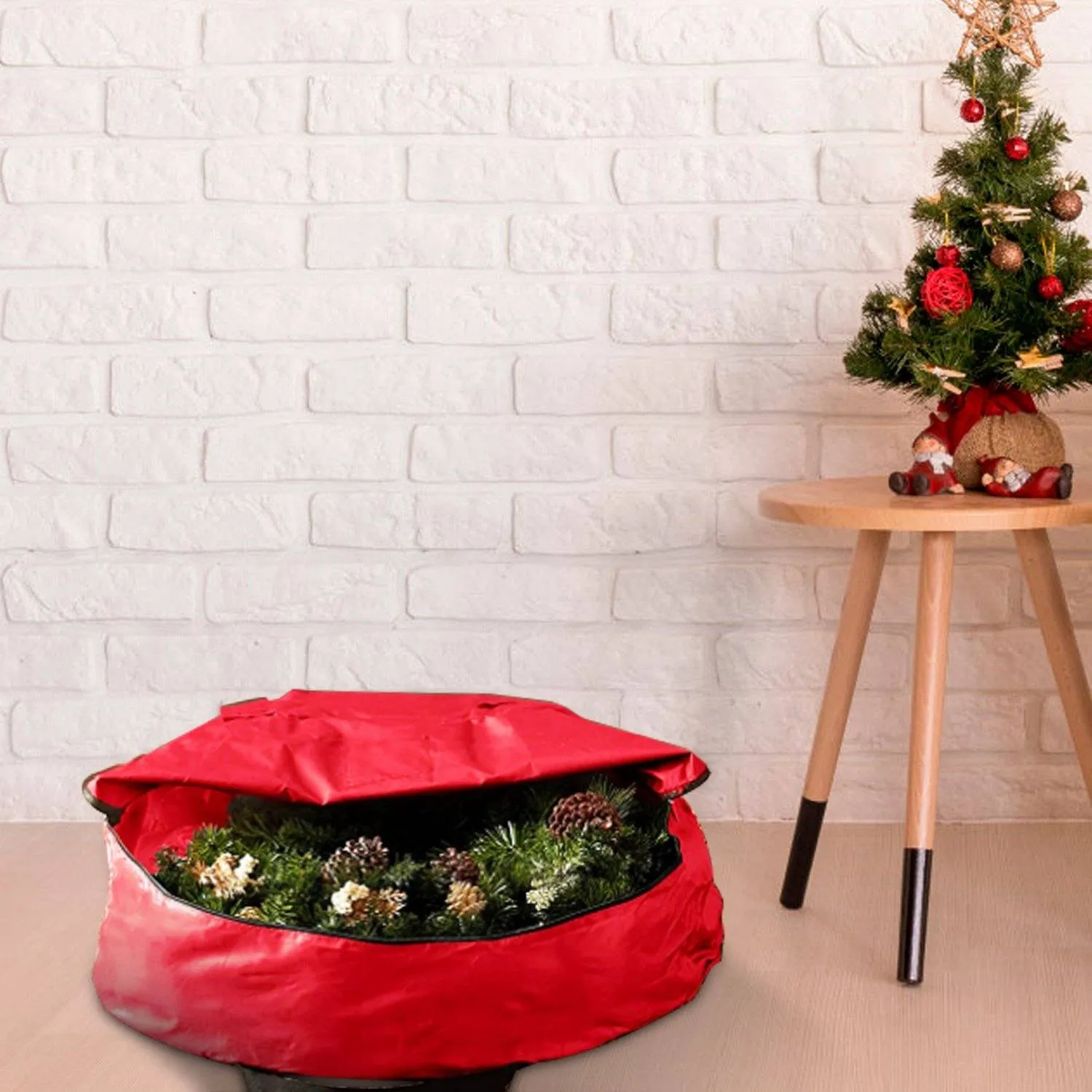 2-Pack: 30" Christmas Wreath Storage Bag 88L