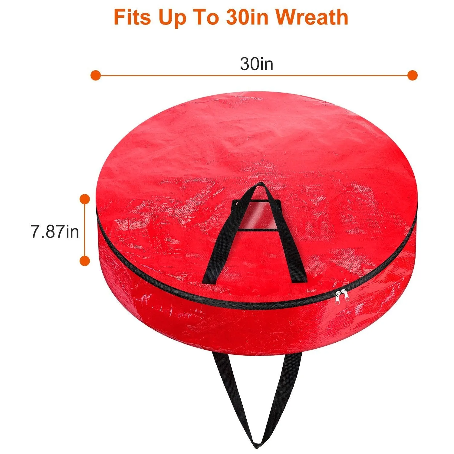 2-Pack: 30" Christmas Wreath Storage Bag 88L