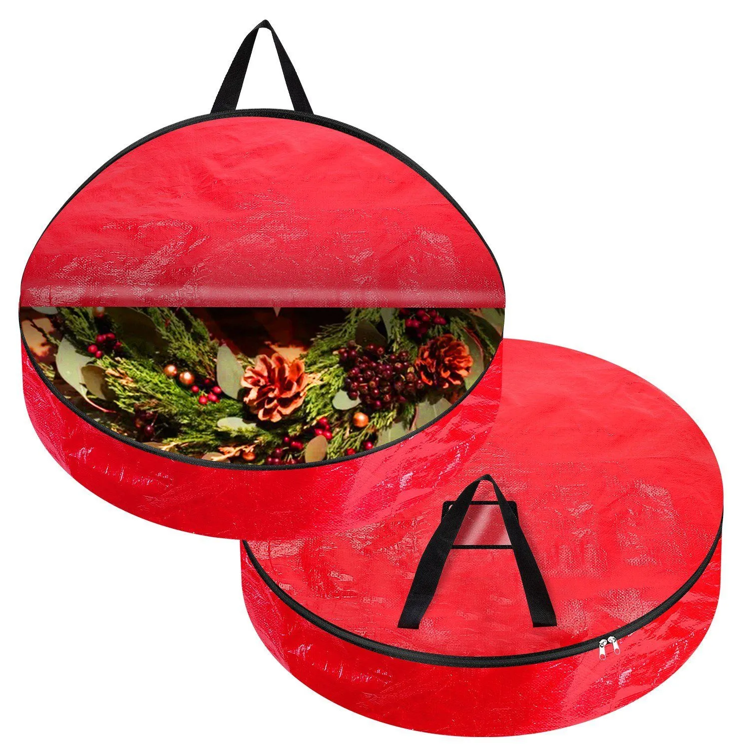2-Pack: 30" Christmas Wreath Storage Bag 88L
