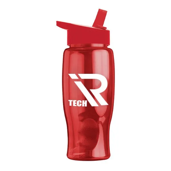 27 Oz. Poly-Pure Bottle - Flip Straw Lid (Q533722)
