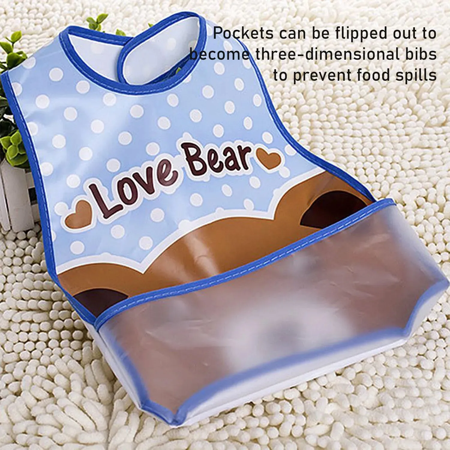 3 pieces/batch of waterproof baby carriers, sleeveless feeding aprons
