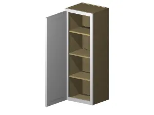 42" Tall Wall Modern Euro Slab Cabinet - Single Door 9", 12", 15", 18", 21"