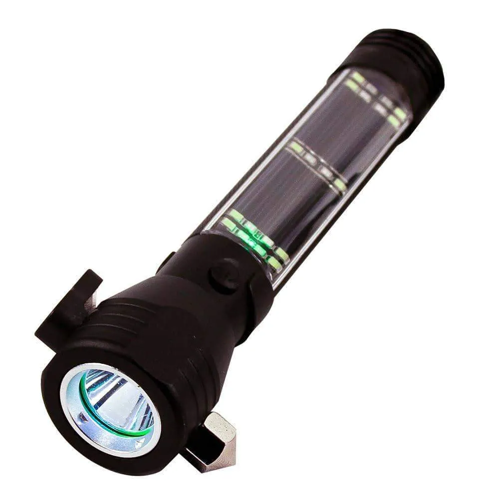9-in-1 LED Solar Flashlight / Power Bank & Multi-Tool  (Checkout Special Offer)