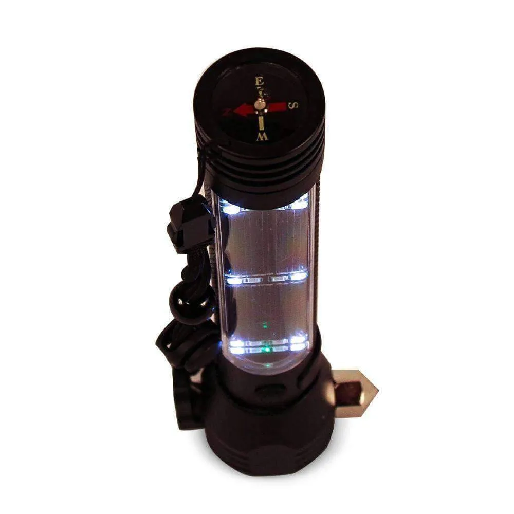 9-in-1 LED Solar Flashlight / Power Bank & Multi-Tool  (Checkout Special Offer)