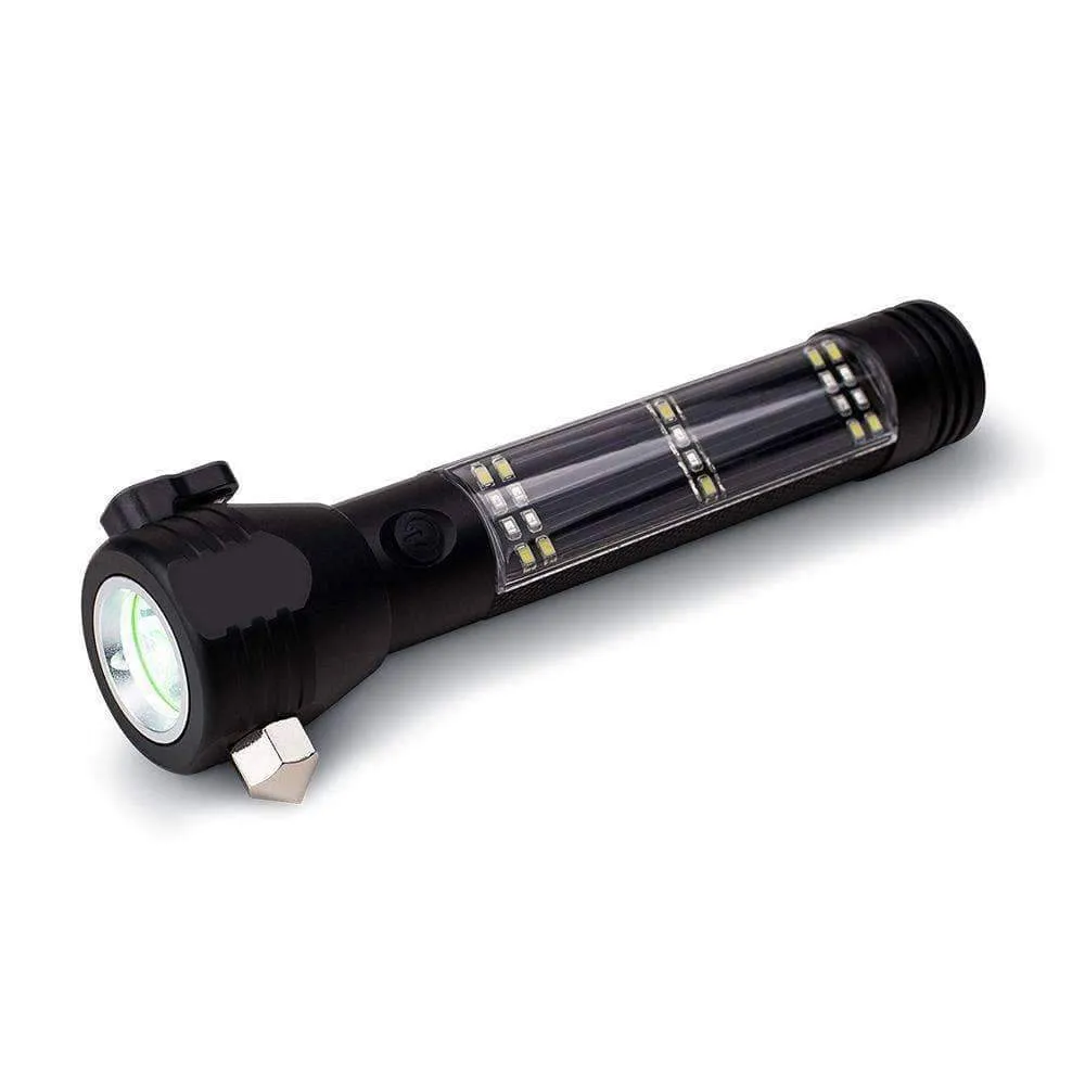 9-in-1 LED Solar Flashlight / Power Bank & Multi-Tool  (Checkout Special Offer)