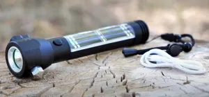 9-in-1 LED Solar Flashlight / Power Bank & Multi-Tool  (Checkout Special Offer)