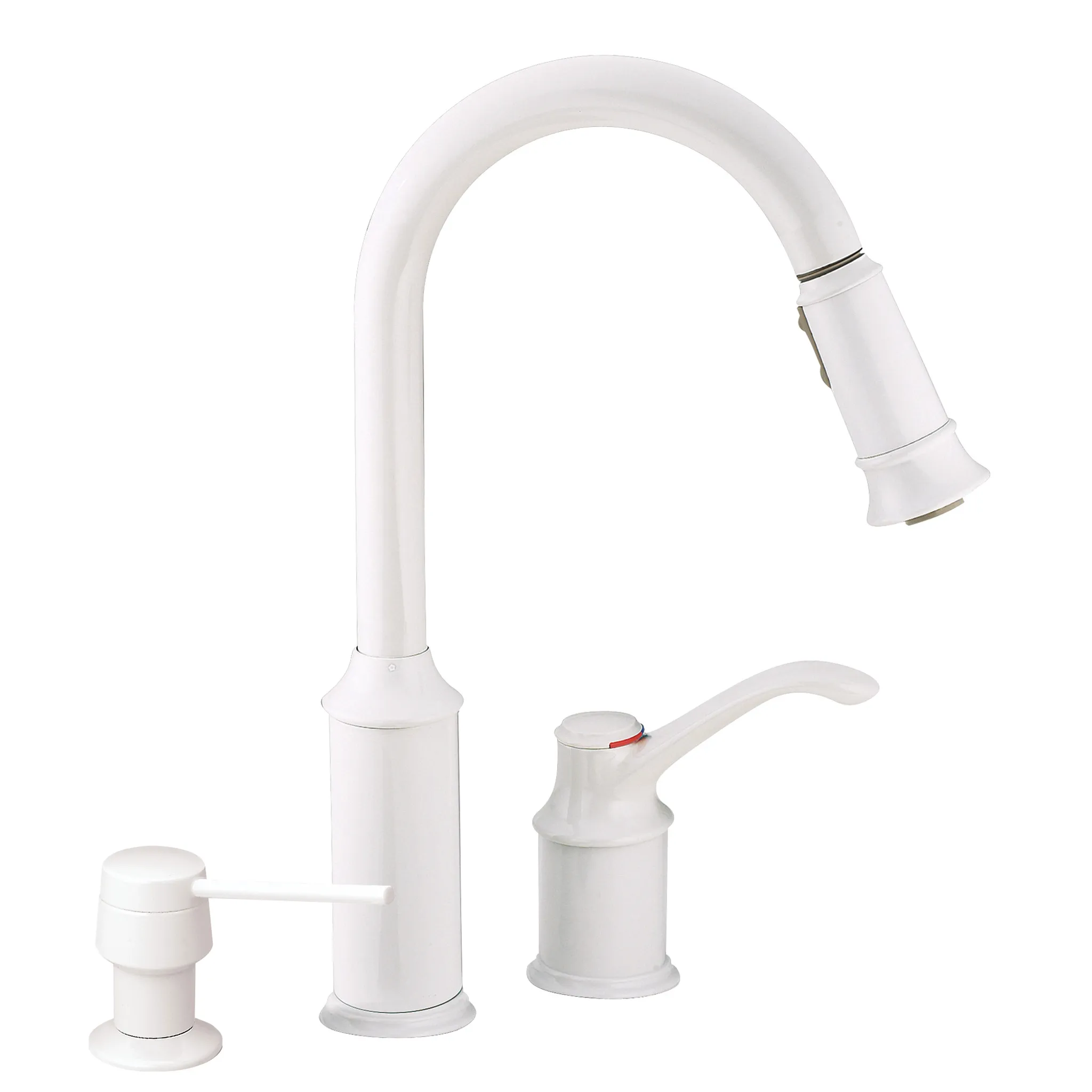 Aberdeen Chrome One-Handle High Arc Pulldown Kitchen Faucet