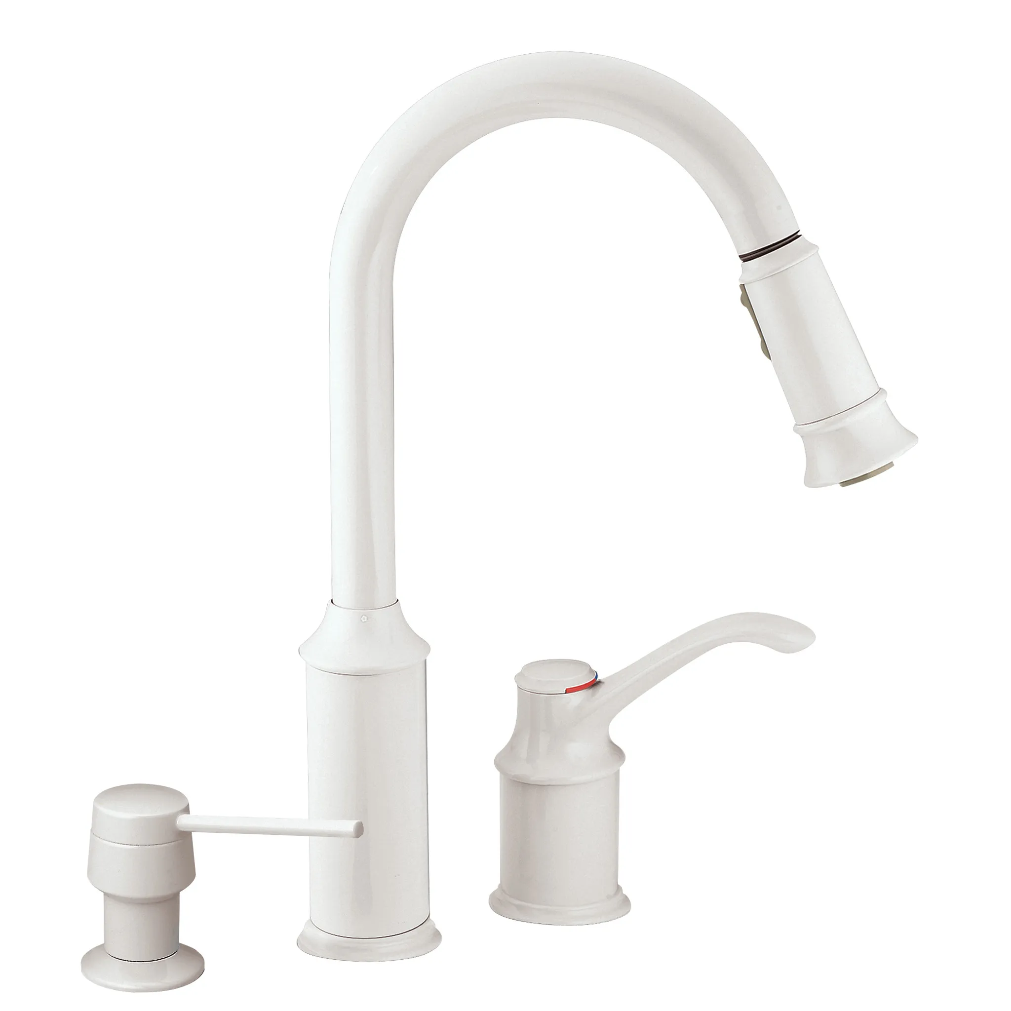 Aberdeen Chrome One-Handle High Arc Pulldown Kitchen Faucet