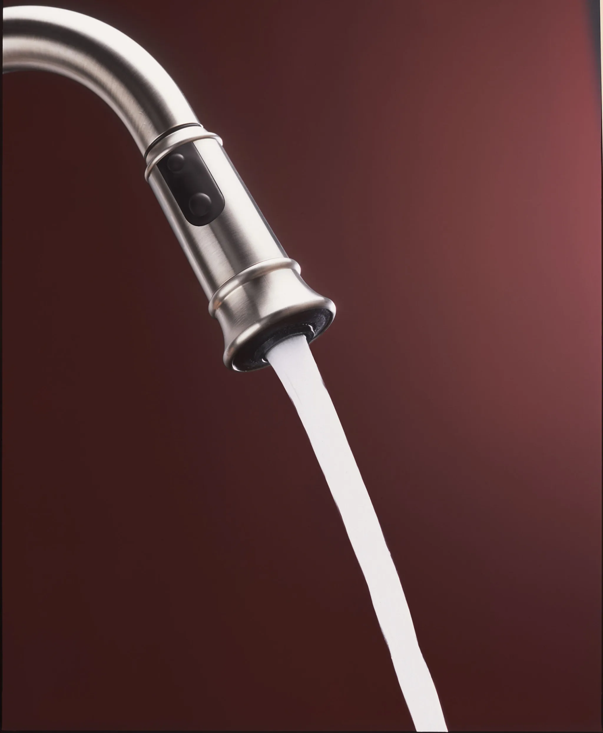 Aberdeen Chrome One-Handle High Arc Pulldown Kitchen Faucet