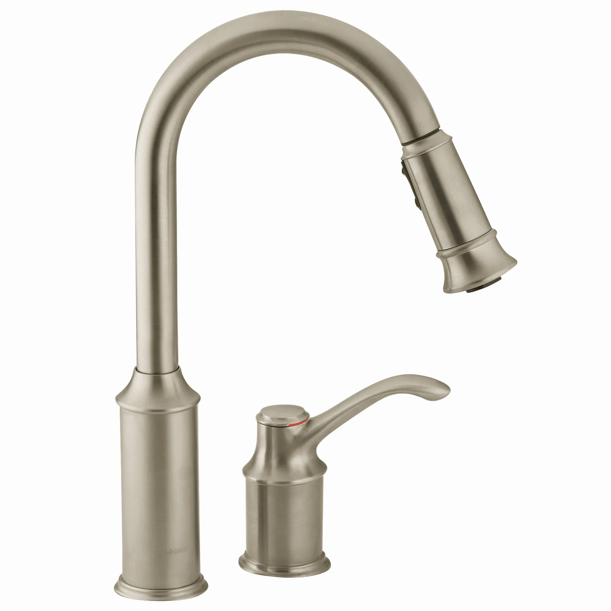 Aberdeen Chrome One-Handle High Arc Pulldown Kitchen Faucet