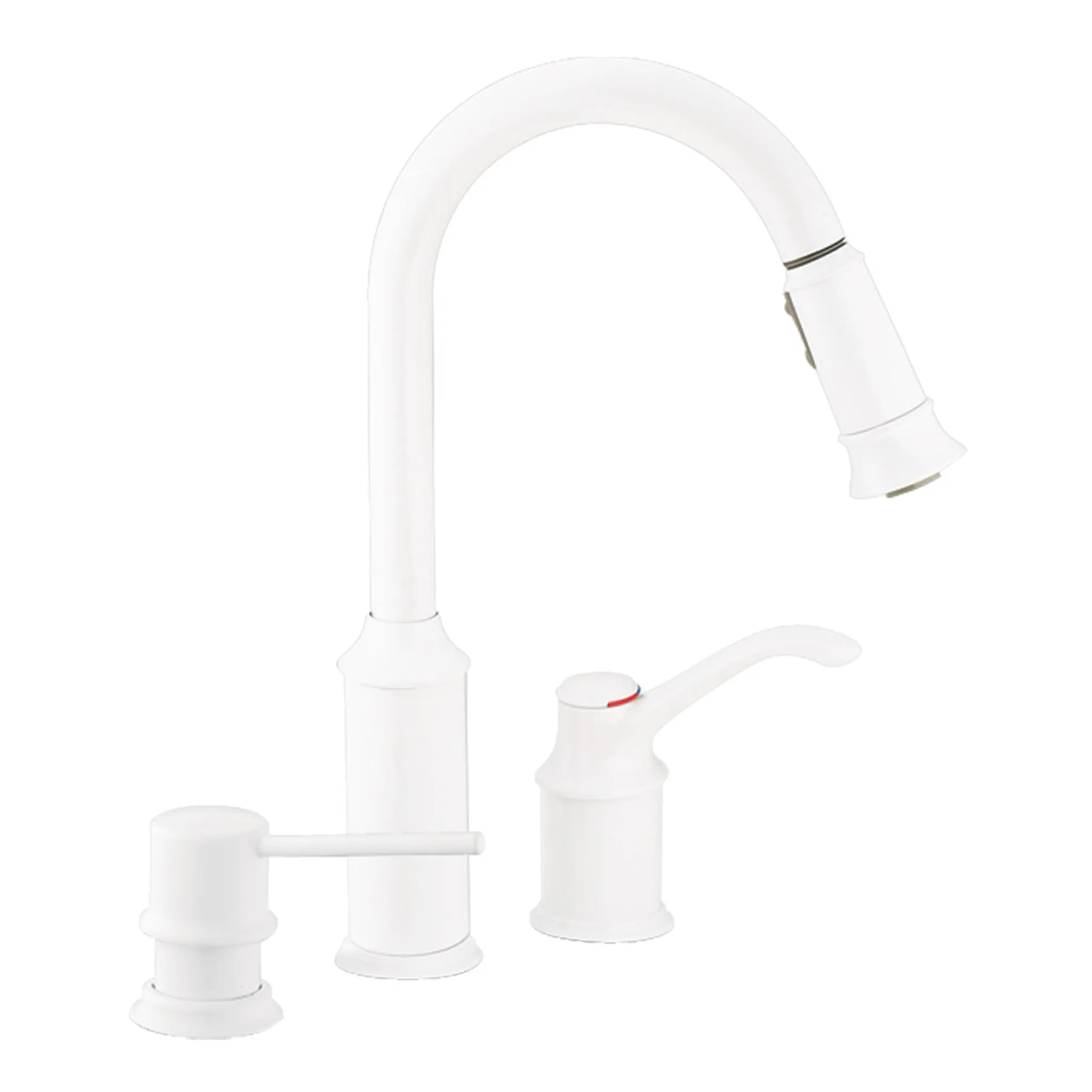 Aberdeen Chrome One-Handle High Arc Pulldown Kitchen Faucet