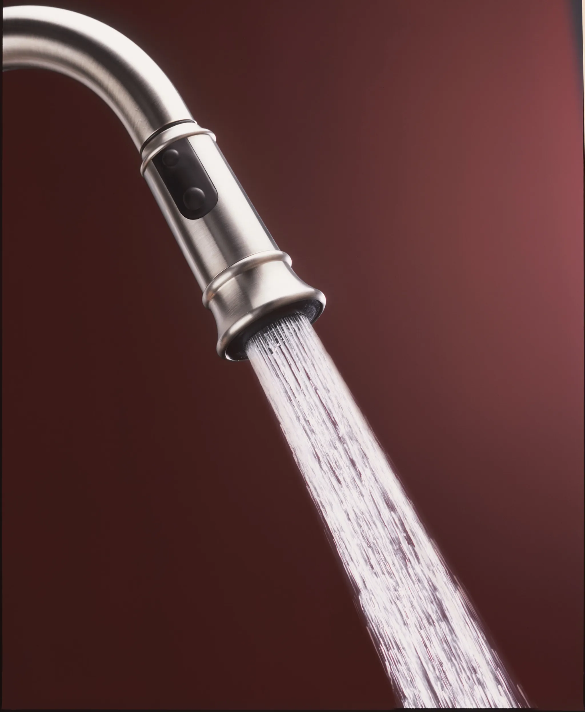 Aberdeen Chrome One-Handle High Arc Pulldown Kitchen Faucet