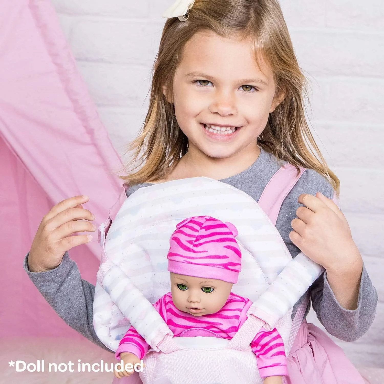 Adora Classic Pastel Pink Baby Carrier Snuggle
