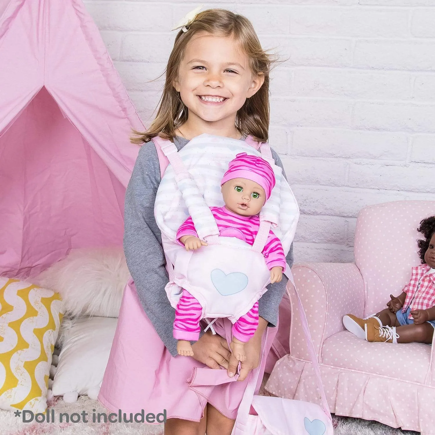 Adora Classic Pastel Pink Baby Carrier Snuggle
