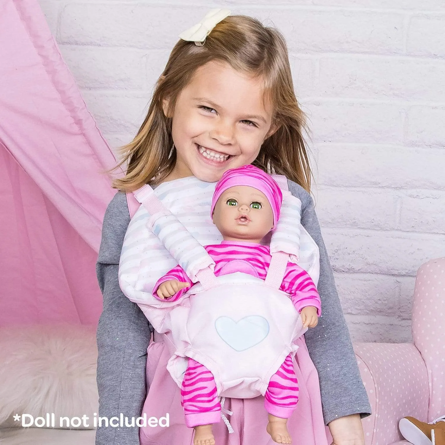 Adora Classic Pastel Pink Baby Carrier Snuggle