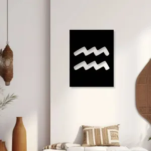 Aquarius ZoDiyac Sign Iron Wall Hanging Décor
