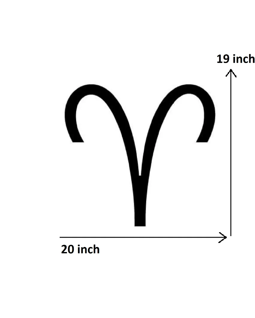 Aries ZoDiyac Sign Iron Wall Hanging Décor