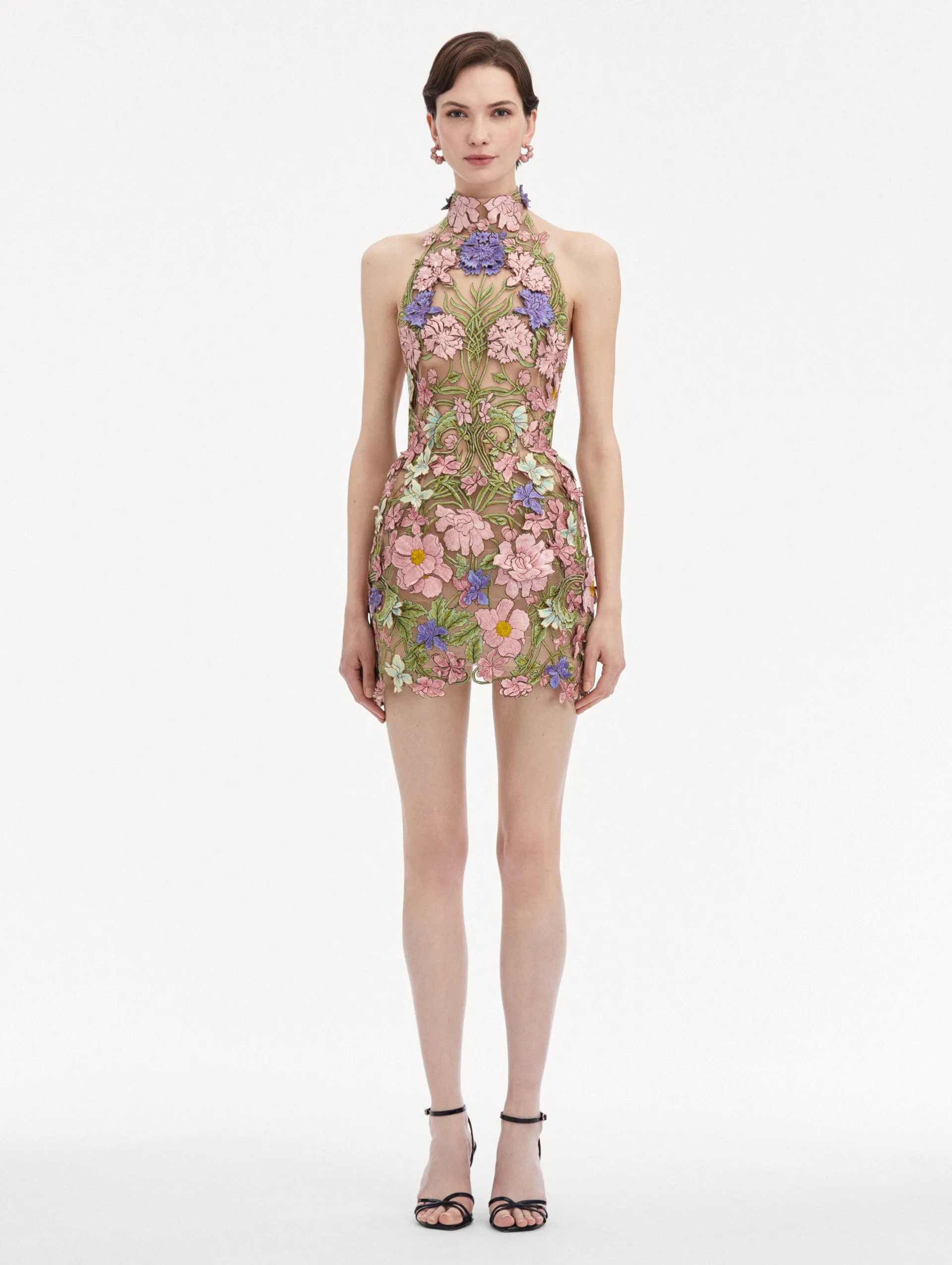 Art Nouveau Threadwork Cocktail Dress