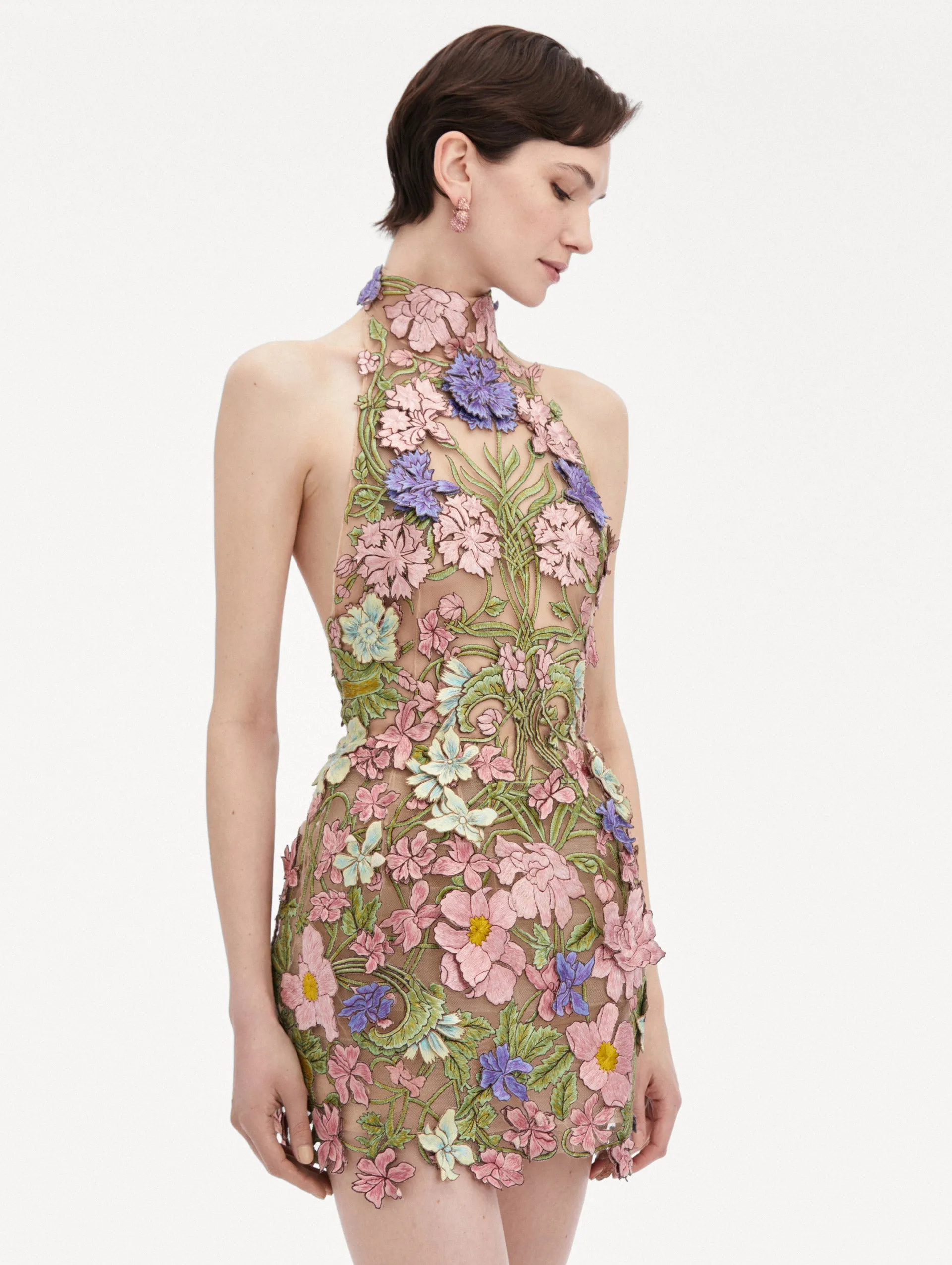 Art Nouveau Threadwork Cocktail Dress