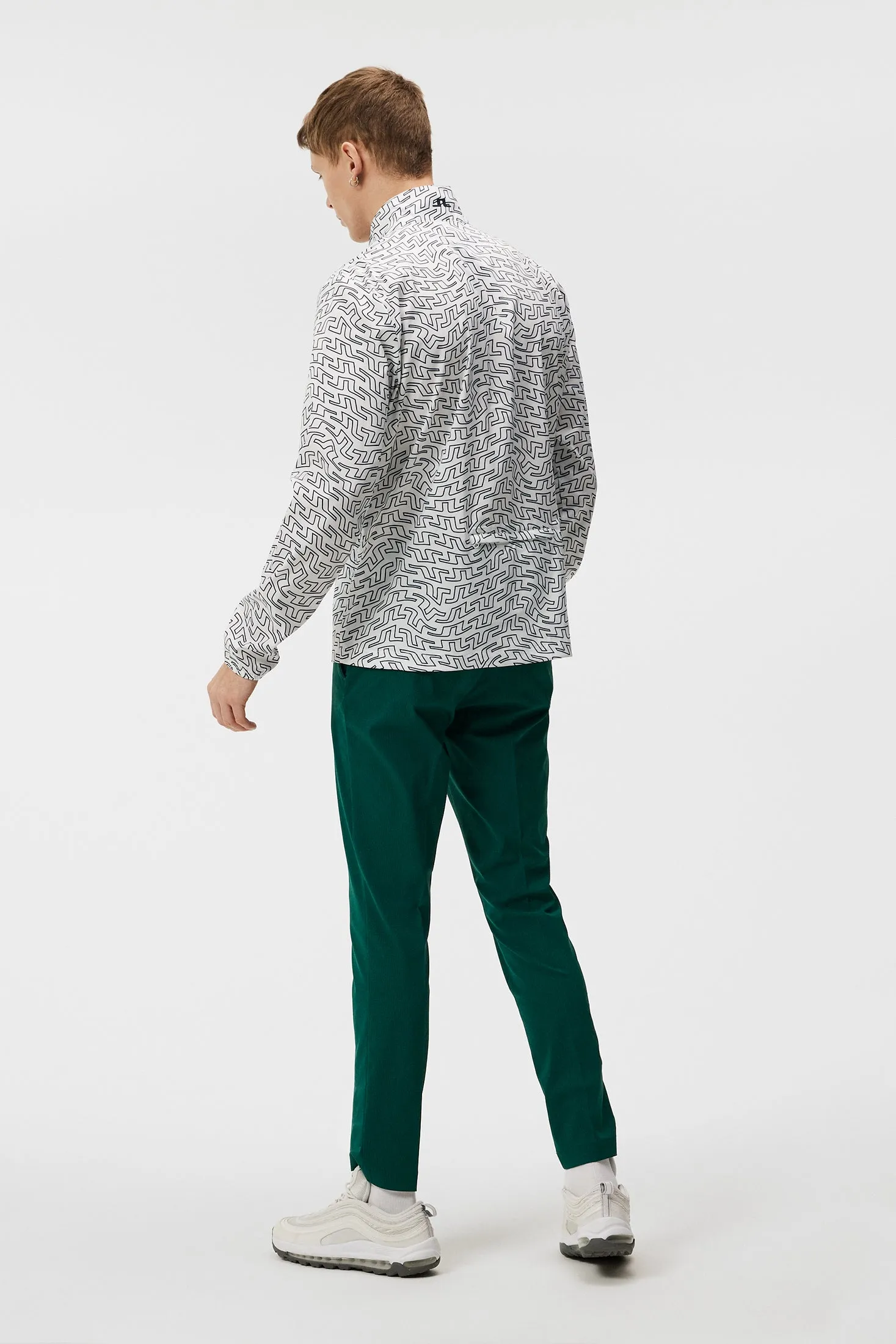 Ash Light Packable Jkt Print / White Outline Bridge Swirl