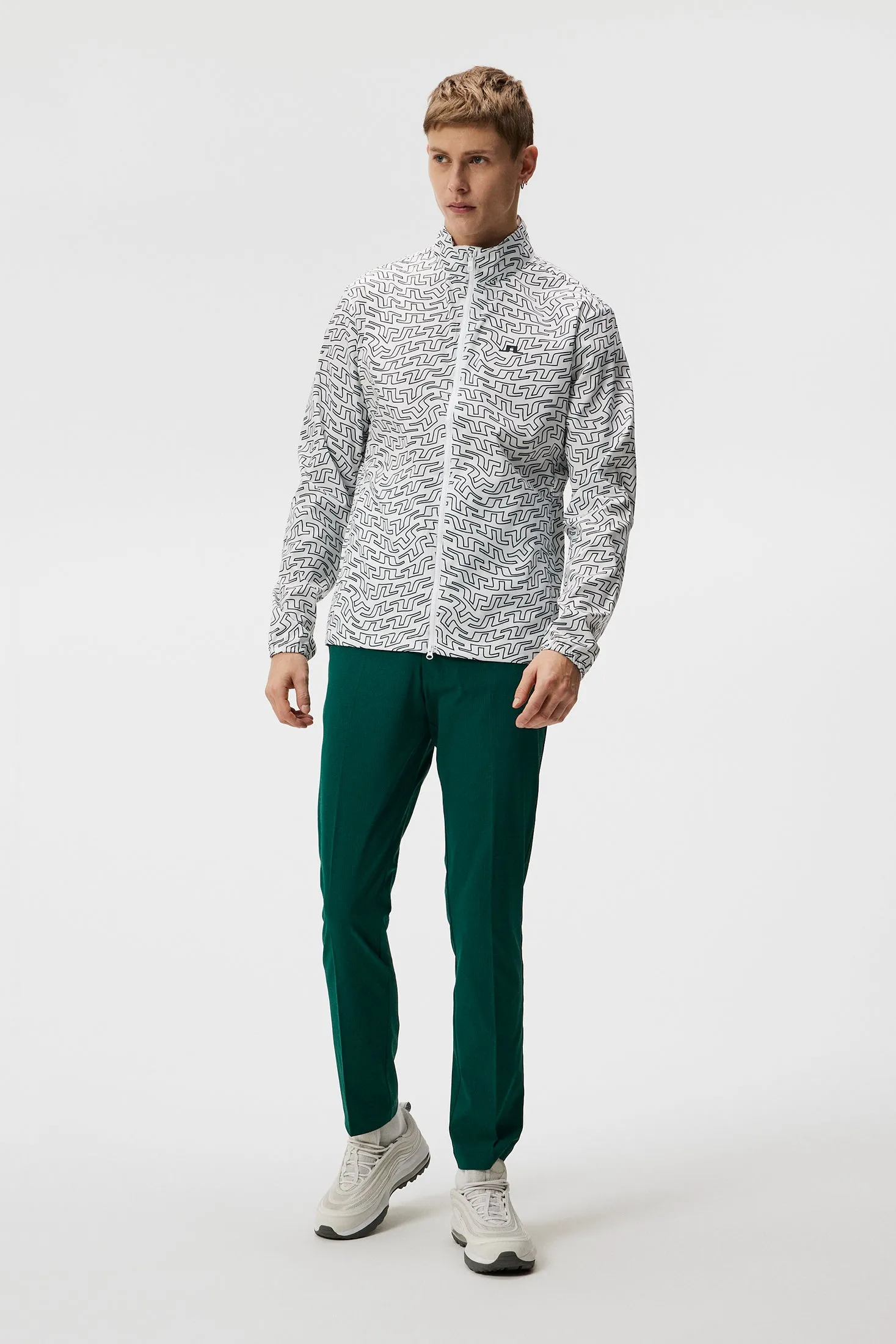 Ash Light Packable Jkt Print / White Outline Bridge Swirl