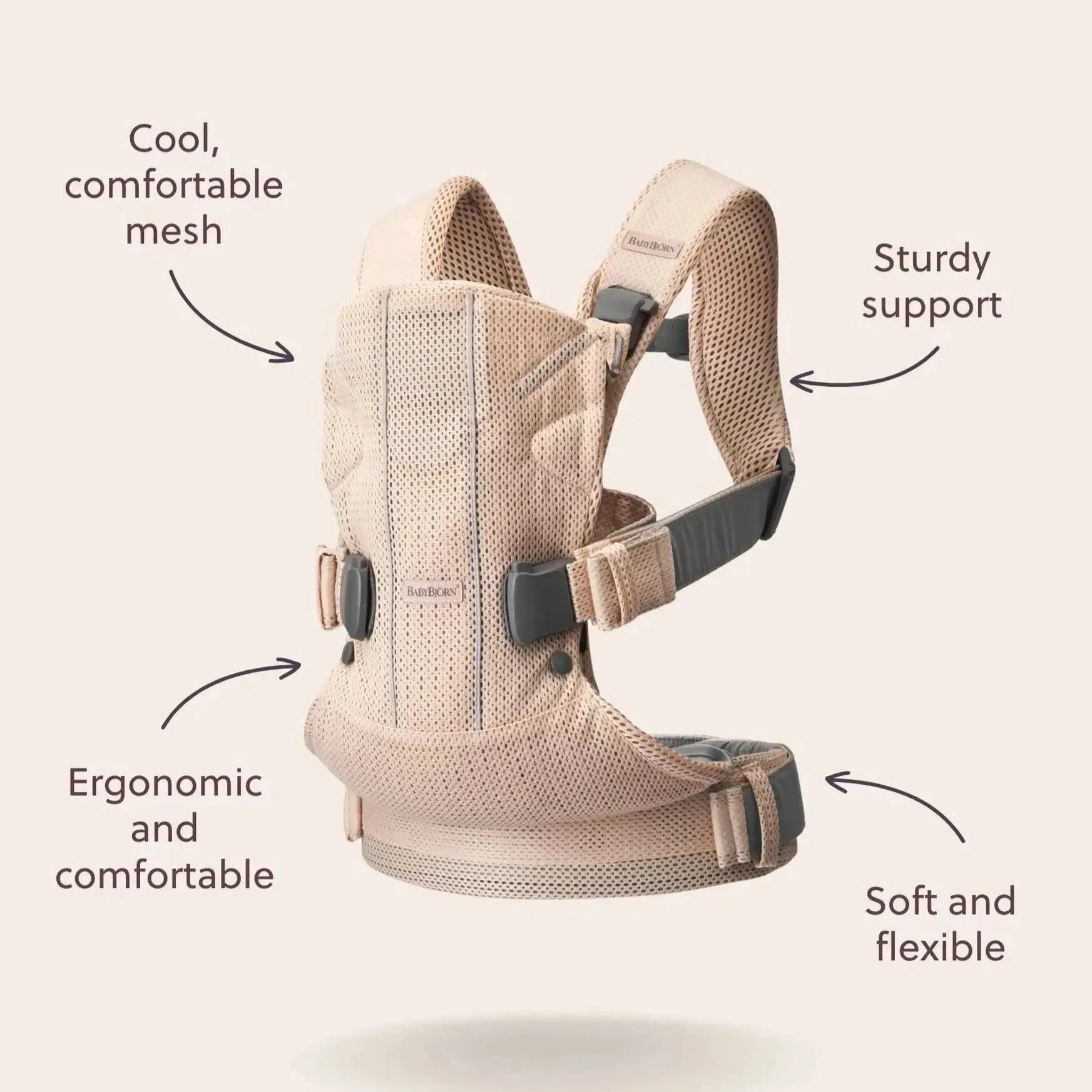 Baby Bjorn - Baby Carrier One Air - Black