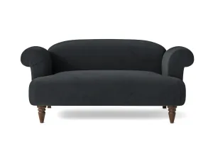 Barberton 2 Seater Sofa Dark Grey Velvet