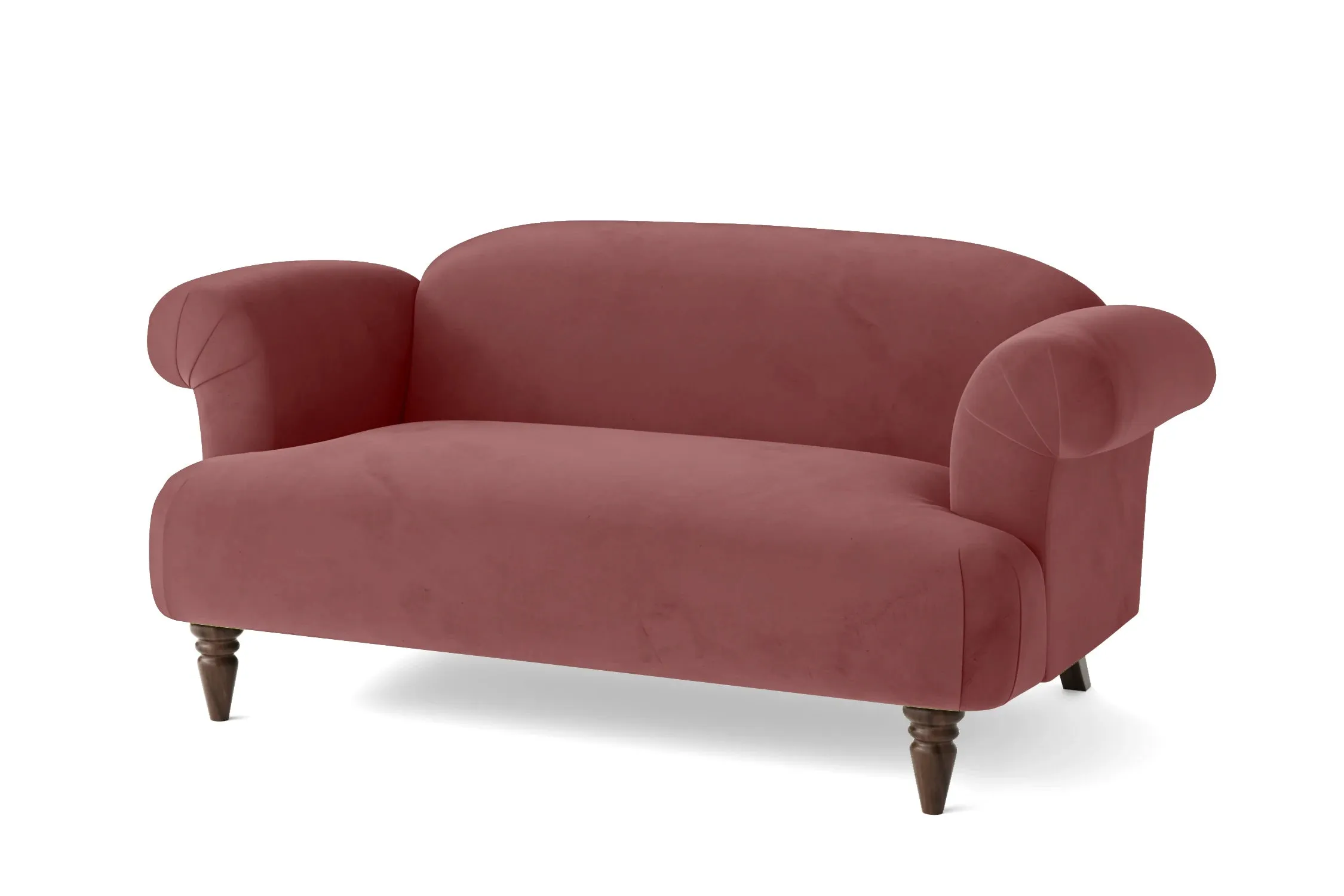Barberton 2 Seater Sofa Pink Velvet