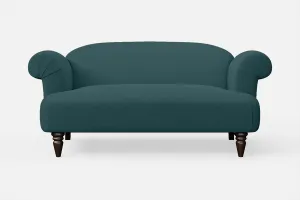 Barberton 2 Seater Sofa Teal Linen Fabric