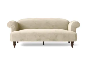 Barberton 3 Seater Sofa Cream Velvet