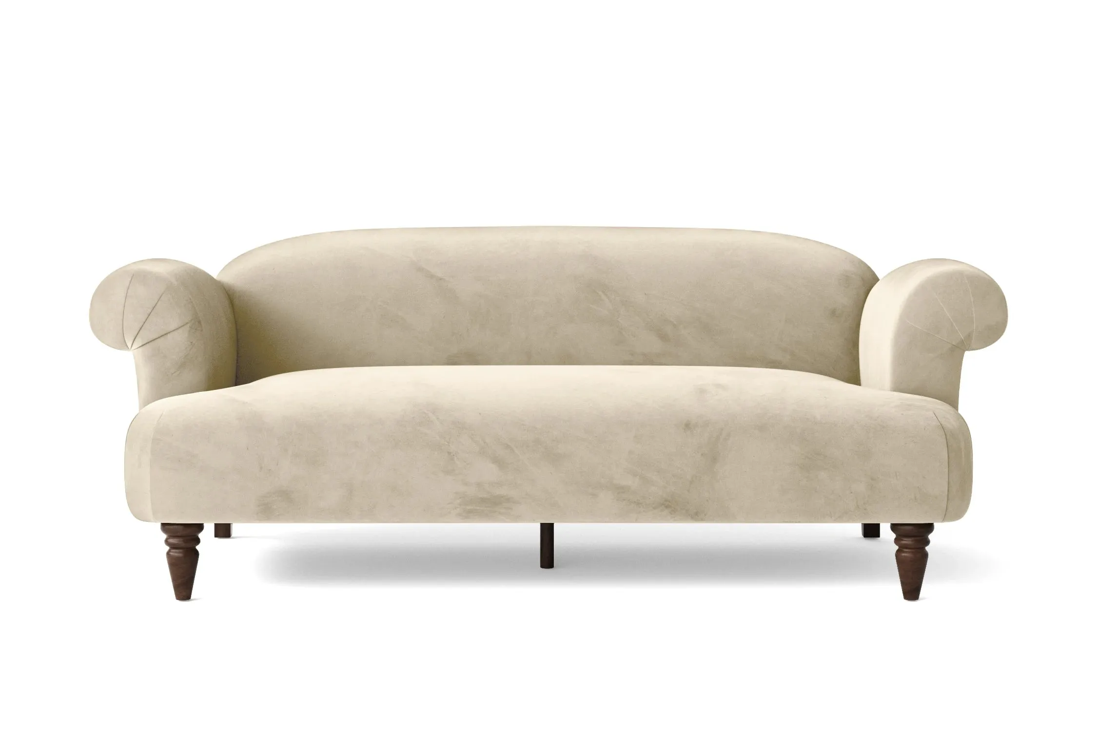 Barberton 3 Seater Sofa Cream Velvet