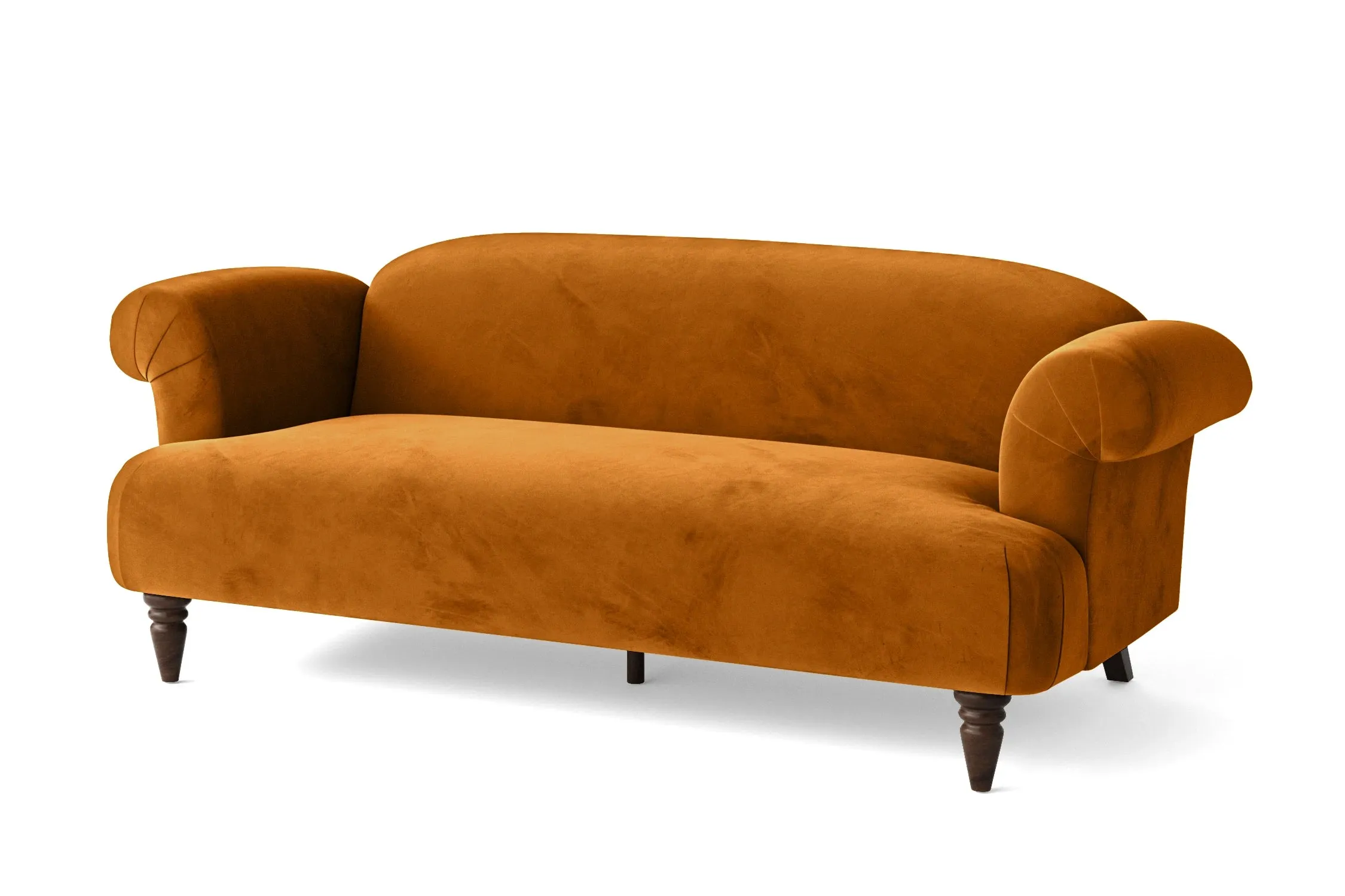 Barberton 3 Seater Sofa Gold Velvet