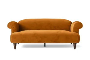 Barberton 3 Seater Sofa Gold Velvet