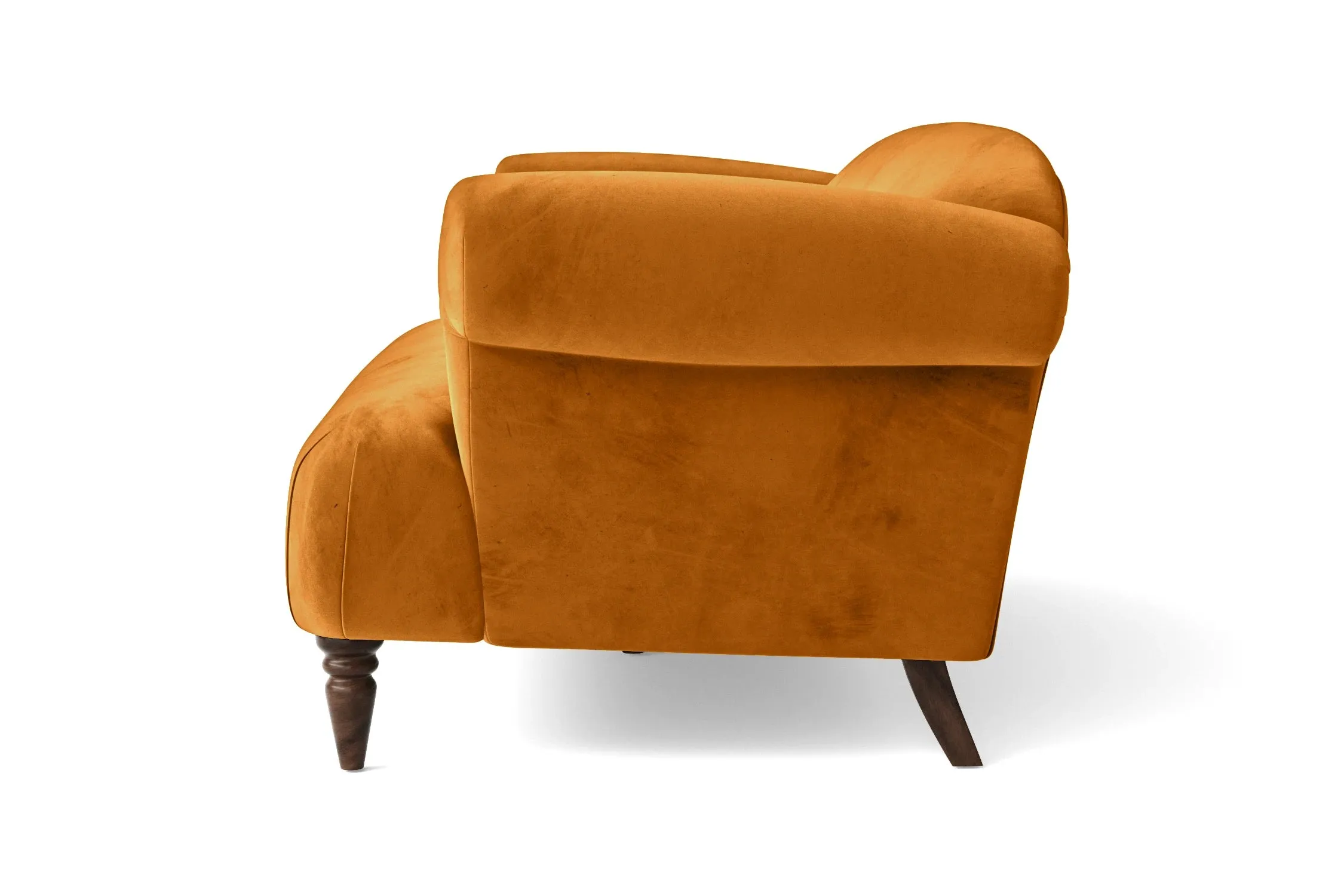 Barberton 3 Seater Sofa Gold Velvet