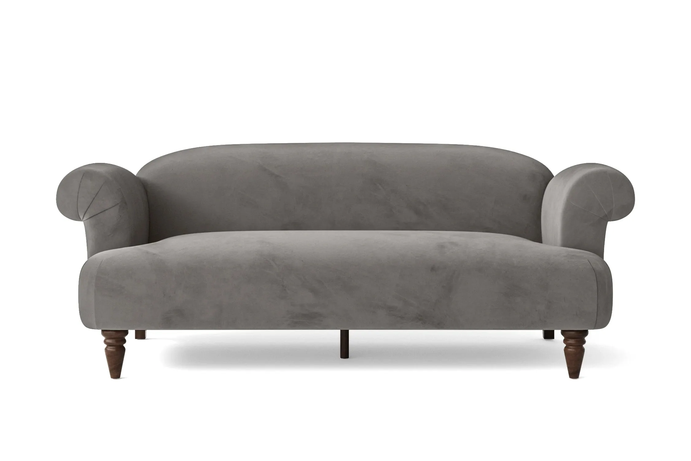 Barberton 3 Seater Sofa Grey Velvet