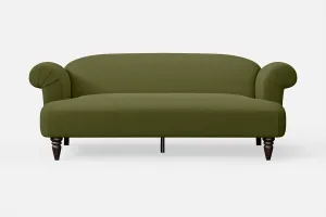 Barberton 3 Seater Sofa Olive Linen Fabric