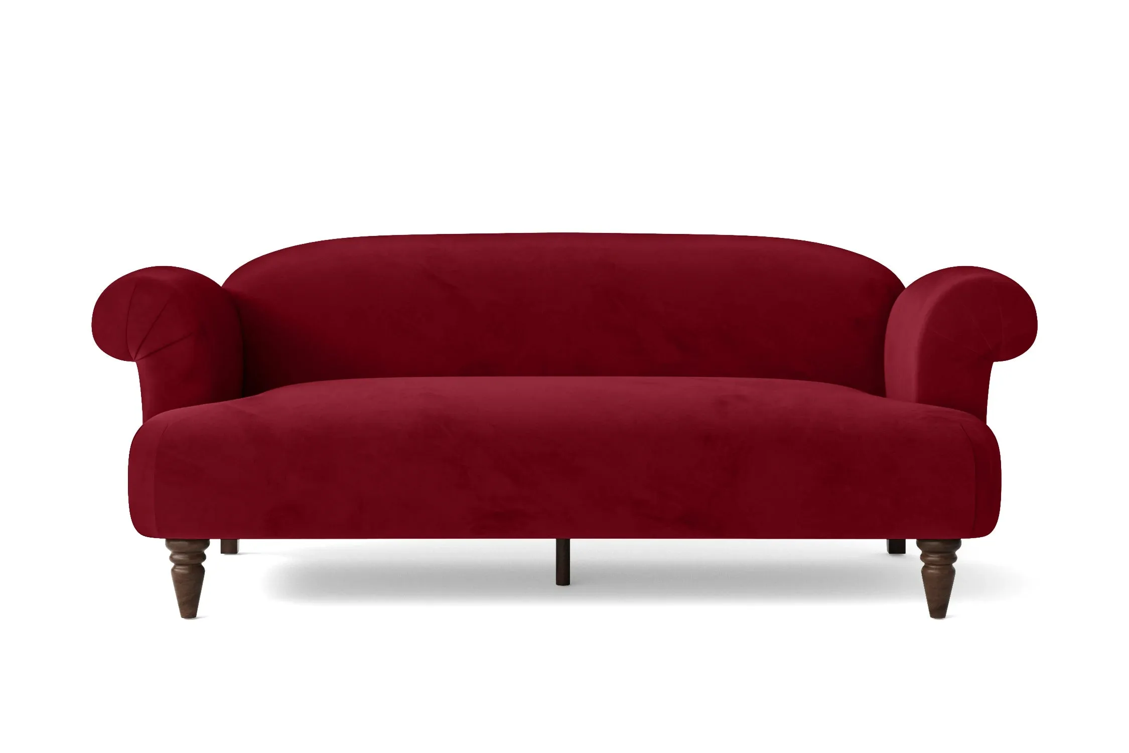 Barberton 3 Seater Sofa Red Velvet