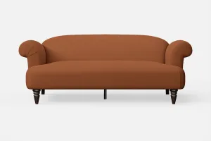 Barberton 3 Seater Sofa Tan Brown Leather