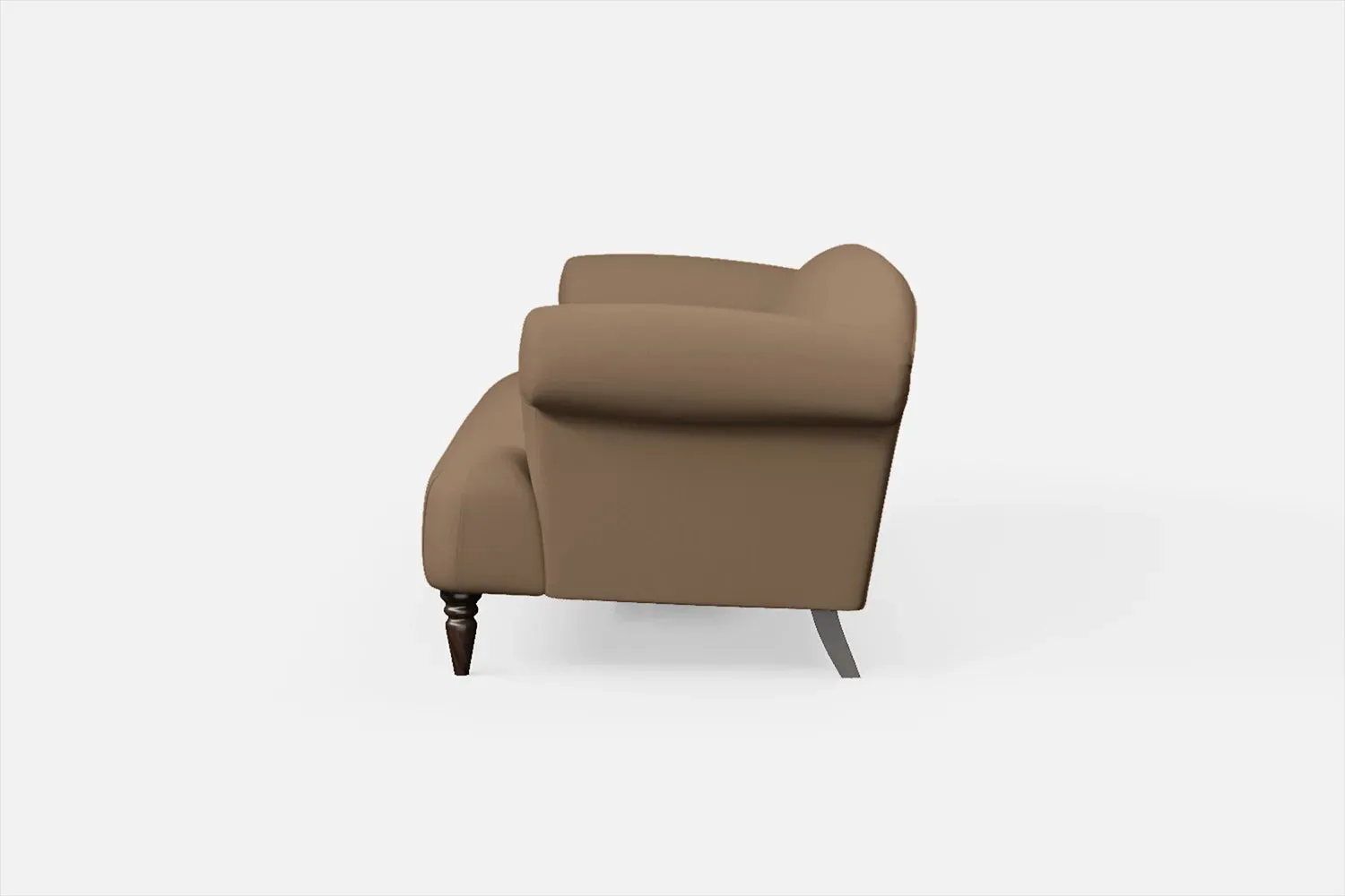 Barberton 4 Seater Sofa Stone Leather