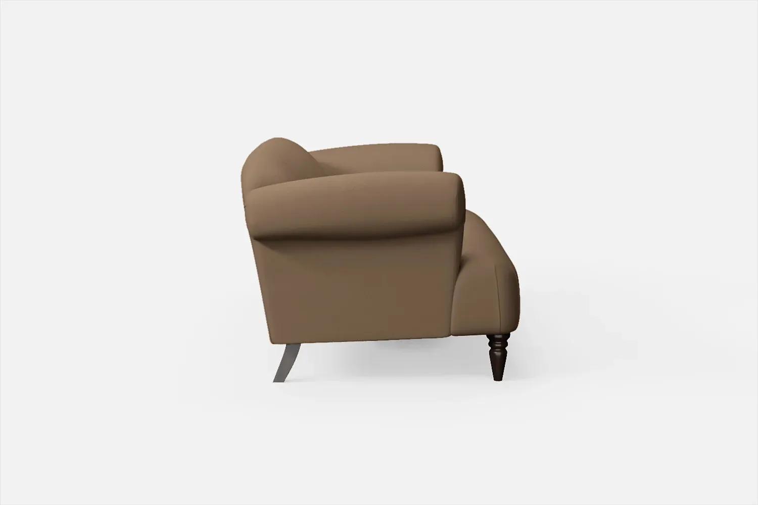 Barberton 4 Seater Sofa Stone Leather