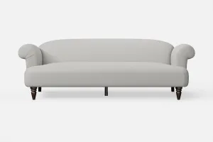 Barberton 4 Seater Sofa White Leather