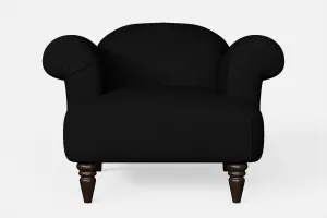Barberton Armchair Black Leather