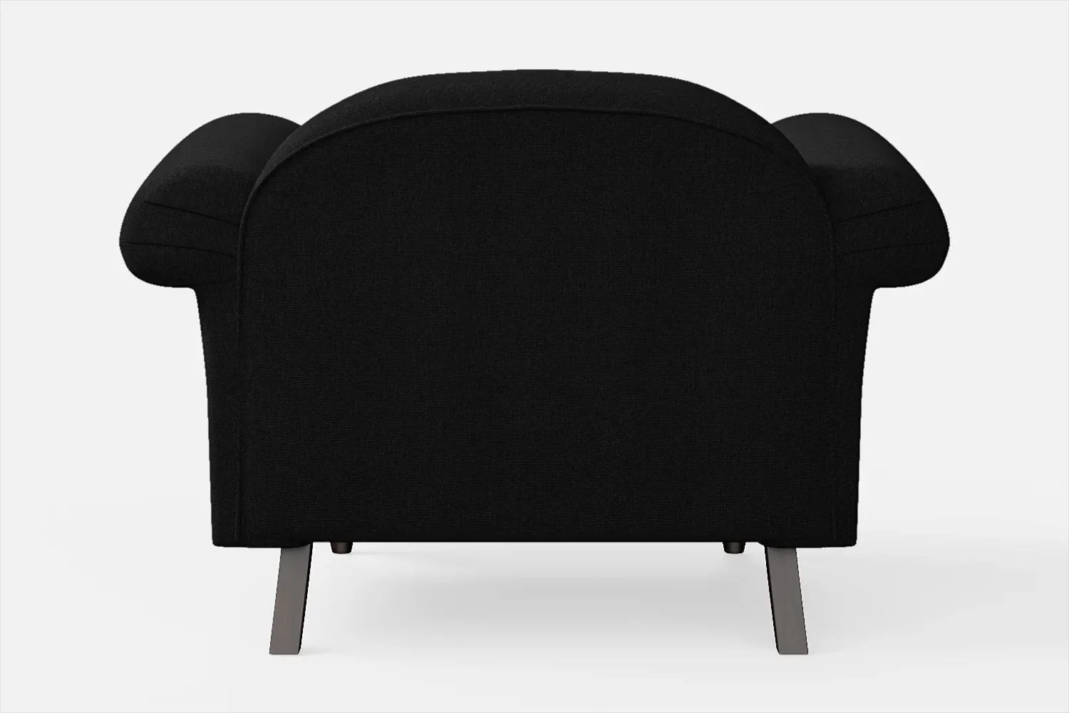 Barberton Armchair Black Linen Fabric