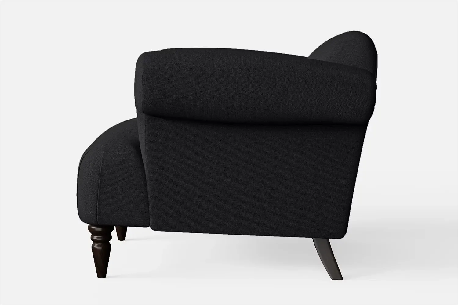 Barberton Armchair Dark Grey Linen Fabric