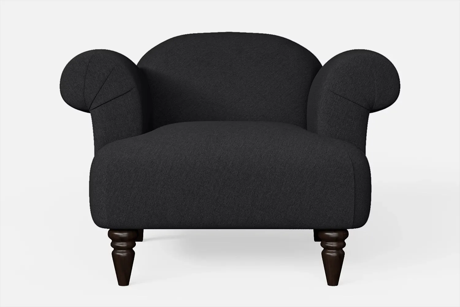 Barberton Armchair Dark Grey Linen Fabric